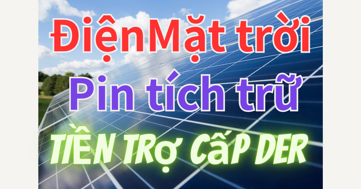 Trợ cấp Điện mặt trời Pin tích trữ DER 太陽光発電 蓄電池