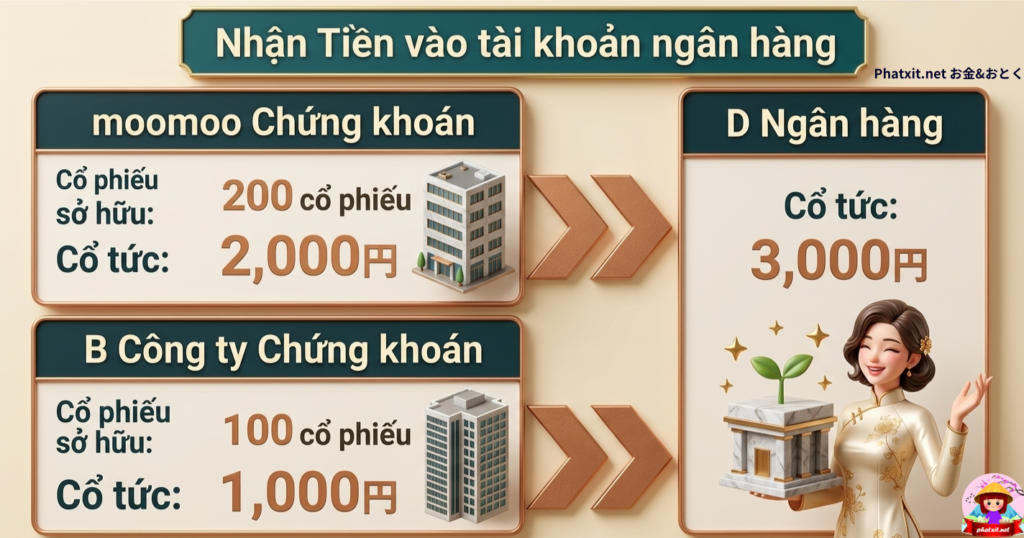 lợi tức cổ tức moomoo